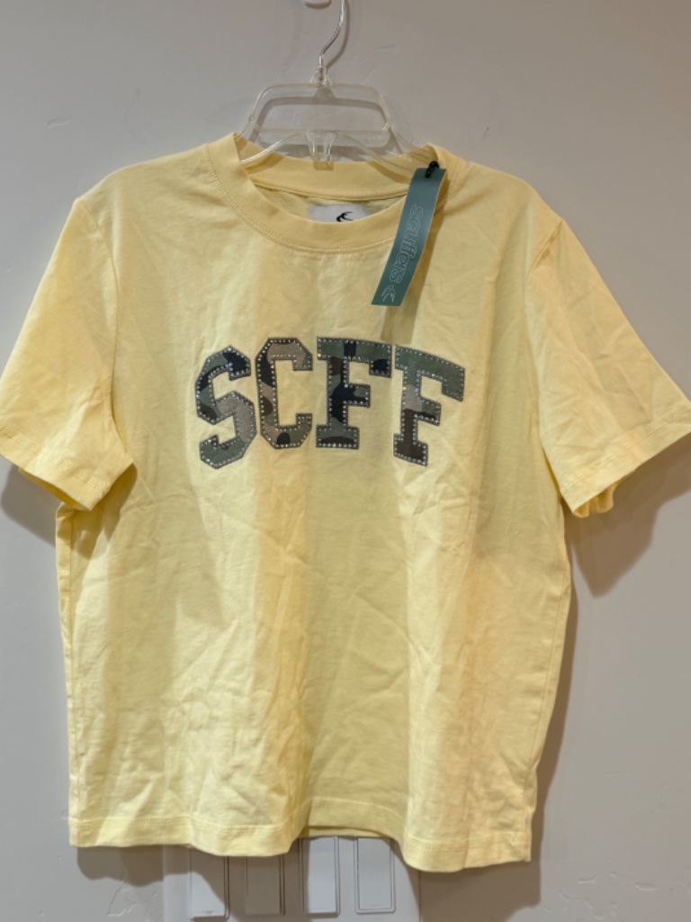 Nwt Scuffers Marlon Yellow T-Shirt Top Logo Shirt Women's Size M New With Tag — image 2 of 5